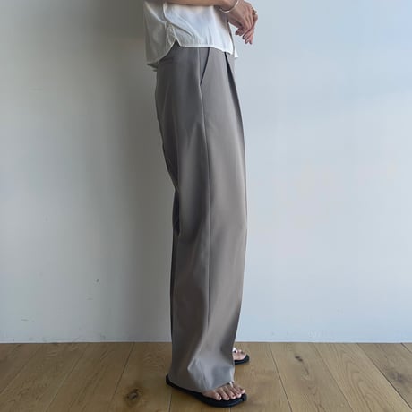 《予約販売》one tuck straight slacks pants/2colors_np0883