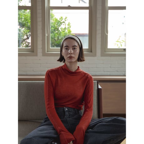 【NOKCHA original】cover stich sheer tops/3colors_nt2119