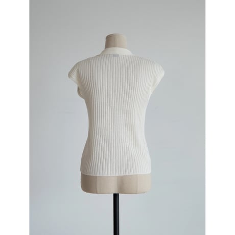 《予約販売》2way zip pleats knit vest_nt2340