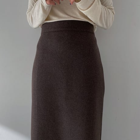 《予約販売》material warm long skirt/2colors_ns0087