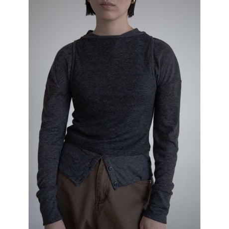 《予約販売》layered mannish tops/2colors_nt2164