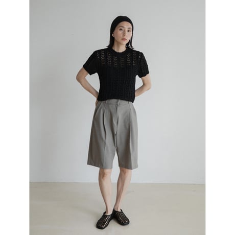 《予約販売》crochet minimal lady knit tops/2colors_nt2311
