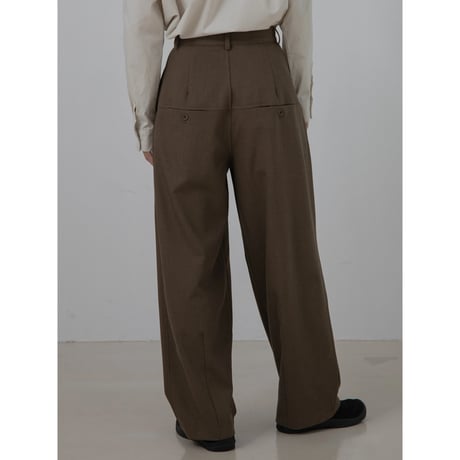 【NOKCHA original】s/s tuck oval pants/2colors_np1076