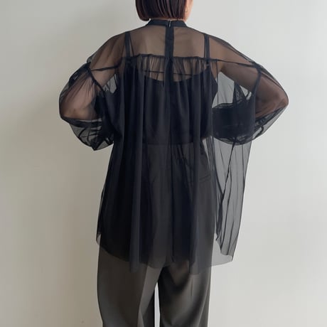 《予約販売》2set sheer blouse/2colors_nb0189