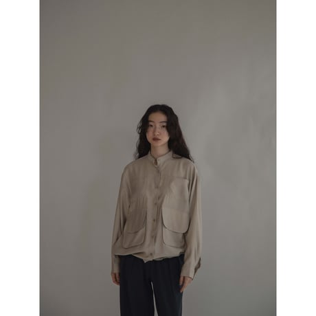 【nokcha original】pocket light shirt outer/2colors_nb0223