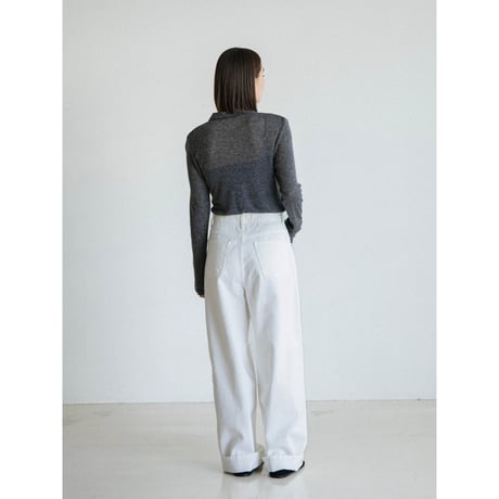 《予約販売》henry neck sheer tops/3colors_nt2568
