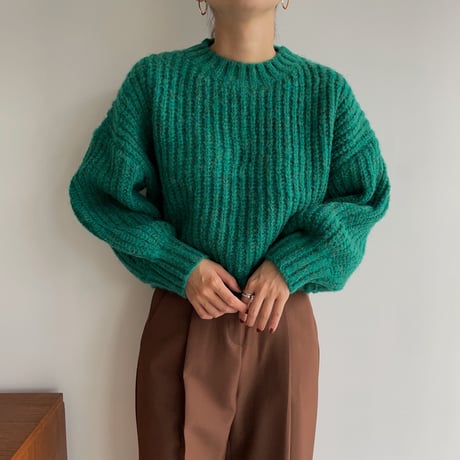 《予約販売》melange coloring knit/2colors_nt1109