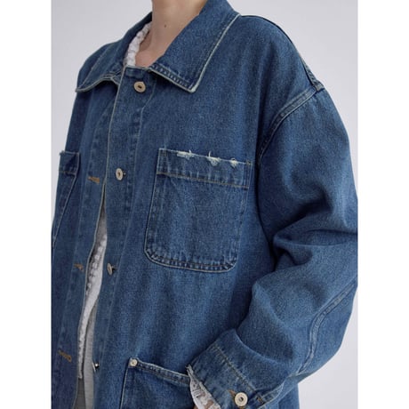 《予約販売》mannish middle denim jacket/2colors_no0518