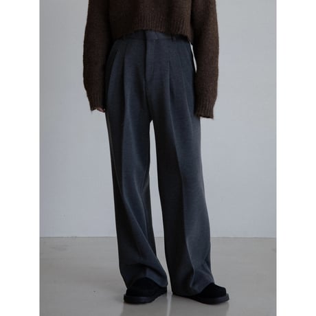 《予約販売》warm twill wide slacks pants/2colors_np1055