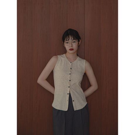 【NOKCHA original】accent botan tanktop/3colors_nt2058