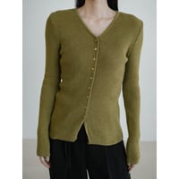 《予約販売》v neck lady lib knit cardigan/2colors_nt2471