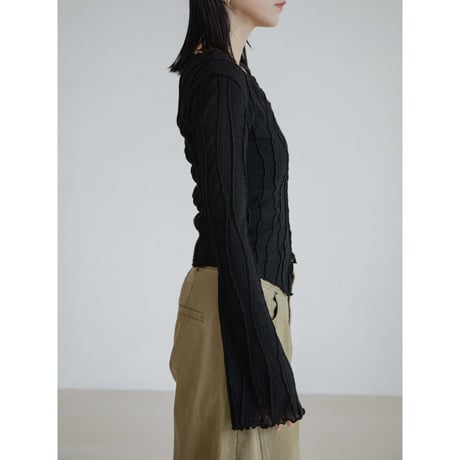 《予約販売》sheer accent knit tops/2colors_nt2384