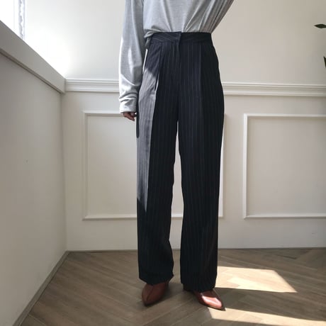 ストライプロングスラックス/2colors