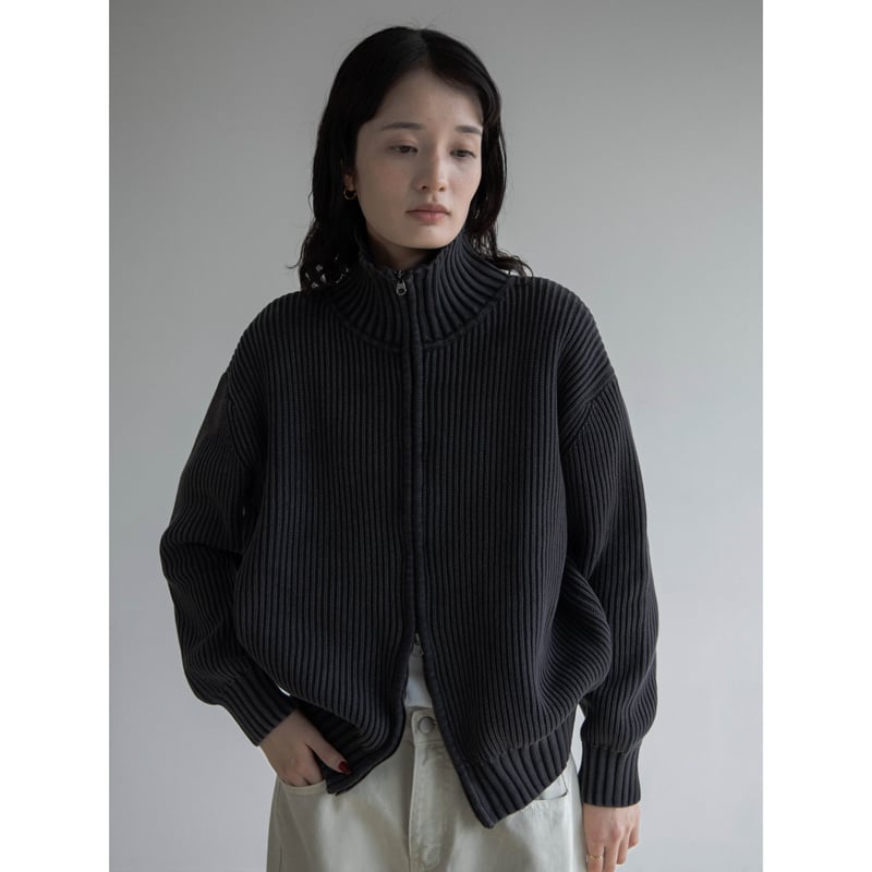 予約販売》vintage like pigment knit cardigan/2color