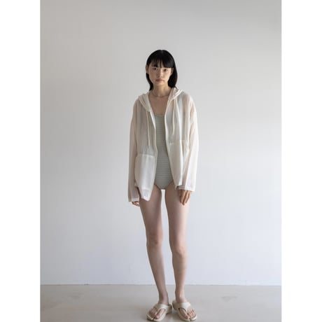 《予約販売》sheer over hoodie/2colors_no0389