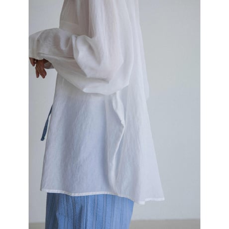《予約販売》2way raglan sleeve sheer shirt/2colors_nb0319
