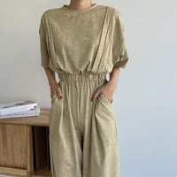 【nokcha original】melange jumpsuit_np0438
