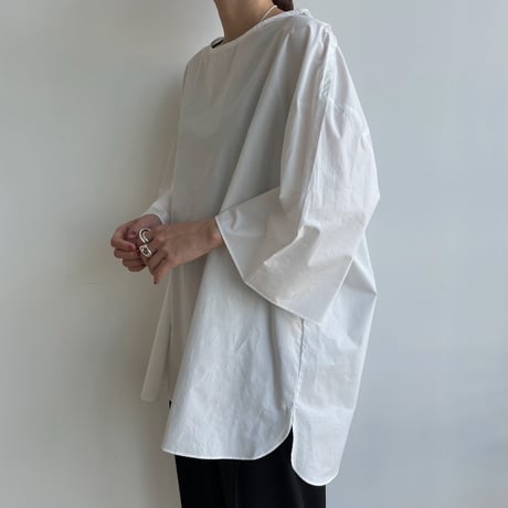 《予約販売》 round mannish shirt/2colors_nb0151