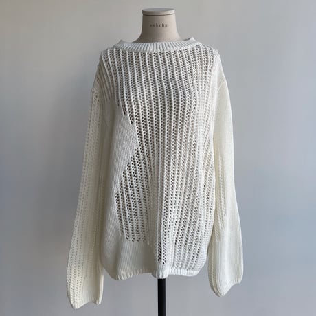 《予約販売》mannish low gauge knit/2colors_nt1615