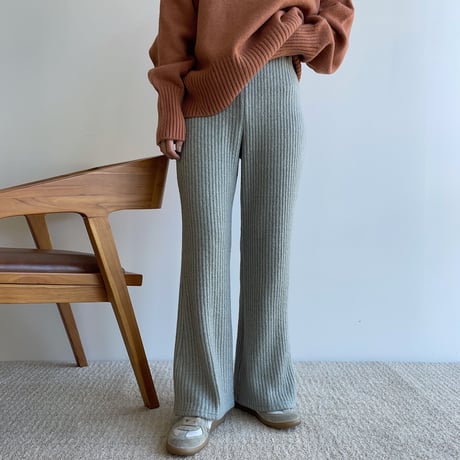 《予約販売》knit daily lib pants/2colors_np0514