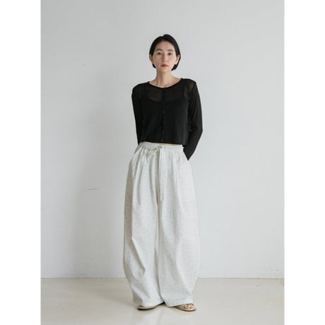《予約販売》sheer minimal knit cardigan/2colors_nt2554