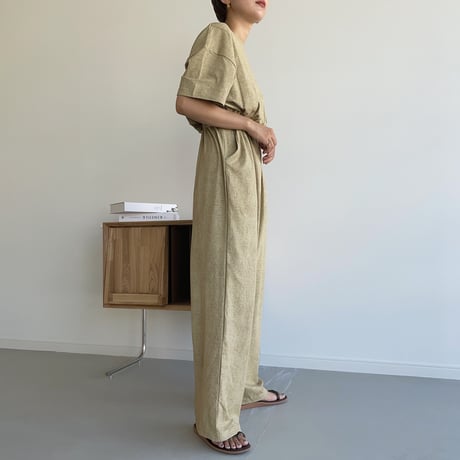 【nokcha original】melange jumpsuit_np0438