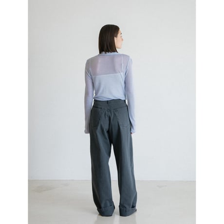 《予約販売》henry neck sheer tops/3colors_nt2568
