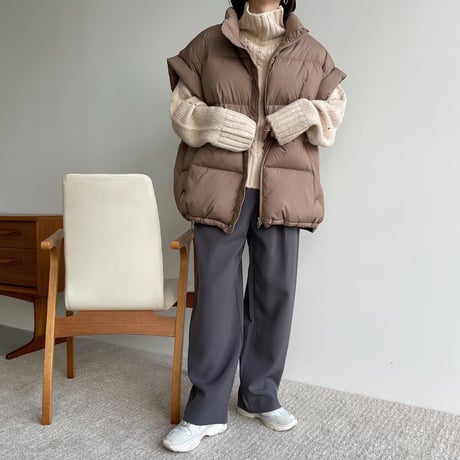 《予約販売》duck down vest/2colors_nt1228