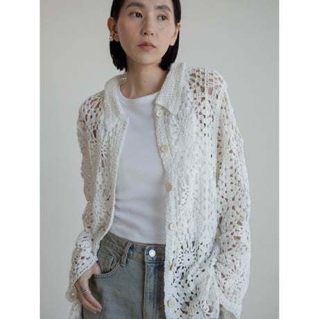 《予約販売》crochet cardigan_no0440