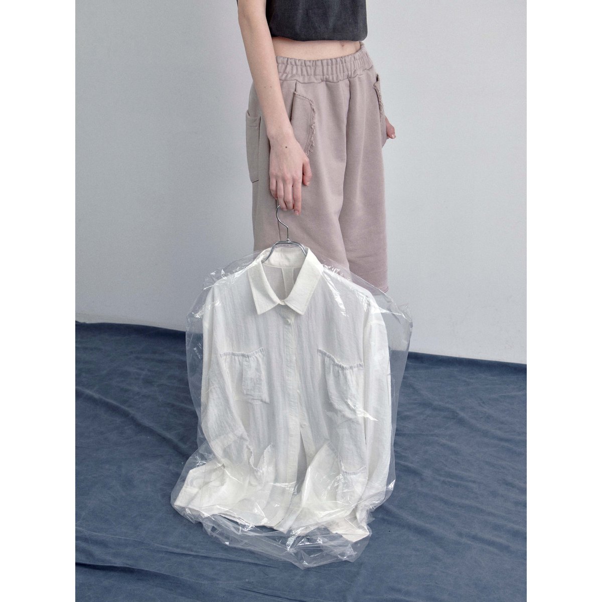 NOKCHA original】mannish sheer shirt jacket/2co