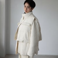 【nokcha original】2set down jacket/white_no0308