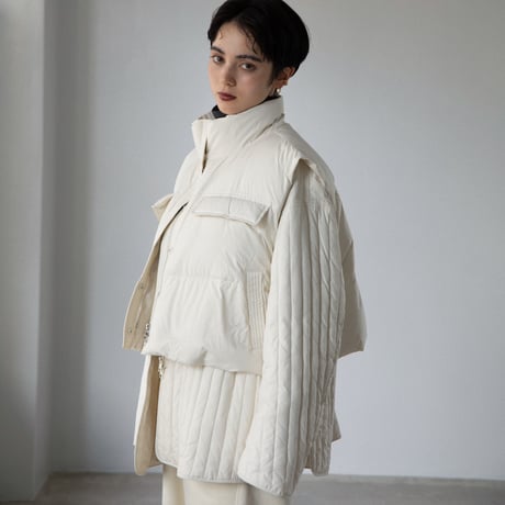 【nokcha original】2set down jacket/white_no0308