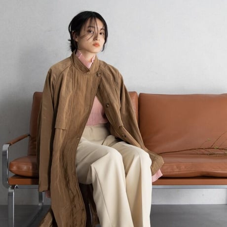 【nokcha original】washer quilting trench coat/beige_no0121