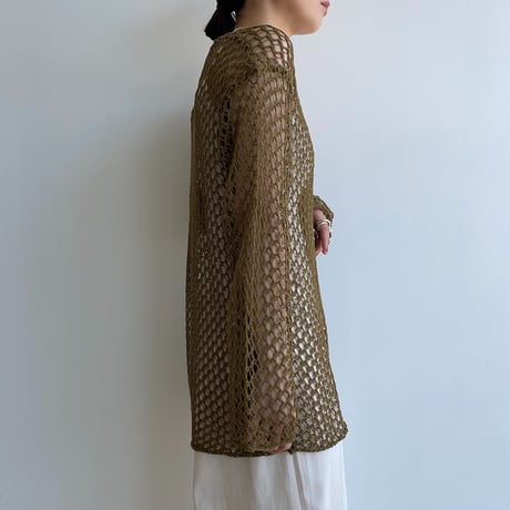 《予約販売》 loose mesh knit tops/2colors_nt1720
