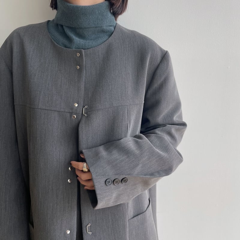 nokcha mannish オーバーサイズジャケット nokcha original】mannish jacket/melange gray_no