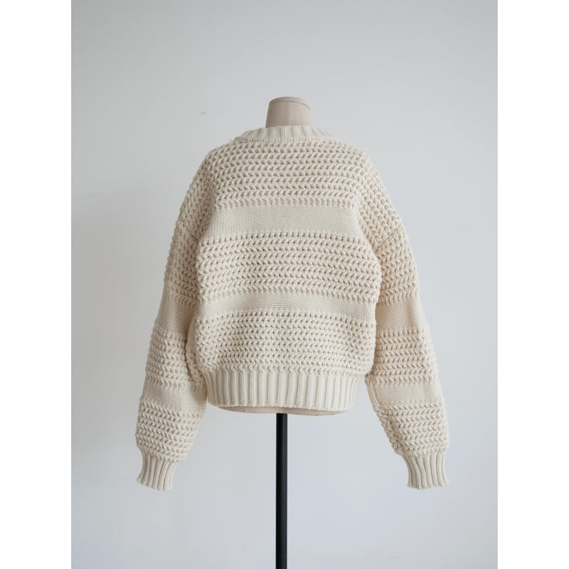 予約販売》2way zip knit cardigan/2colors_nt2437 | N