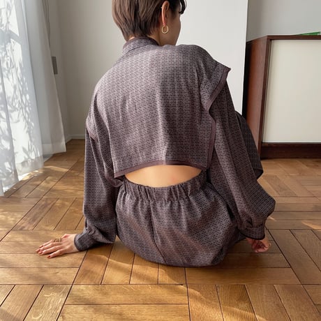 【nokcha original】geometric back open ops/purple_nd0095