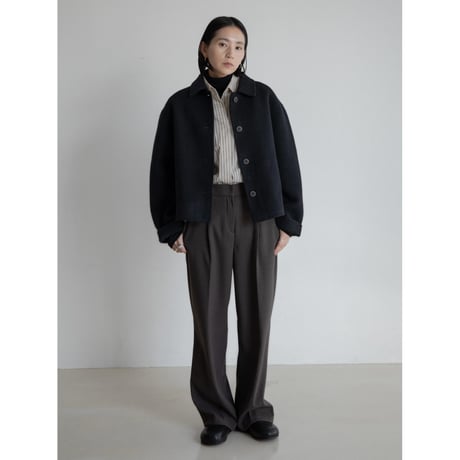 《予約販売》HANDMADE croped wool coat_no0427