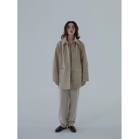 - AUTHENTIC series - real suède rich jacket/écru_an0014