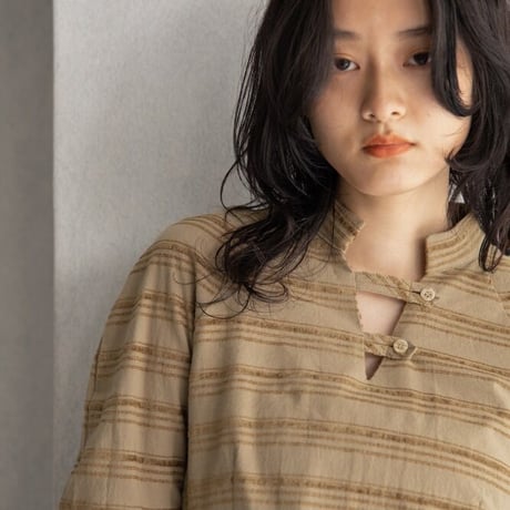 【nokcha original】jacquard lady dress/beige_nd0117