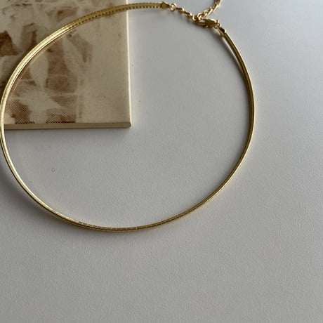 《予約販売》snake round necklace_na0442