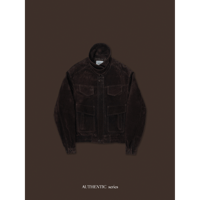 【 RESTOCK 】- AUTHENTIC series - quilting liner real suède jacket/vintage brown_an0049