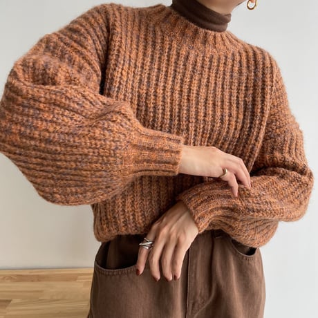 《予約販売》melange coloring knit/2colors_nt1109