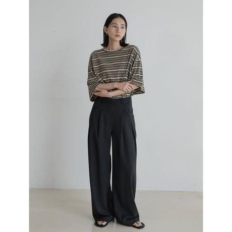 《予約販売》unique tuck wide pants/2colors_np1117