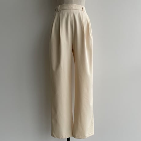 【nokcha original】silhouette pants/cream_np0402