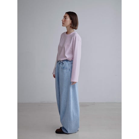 《予約販売》waist mark stripe jeans_nj0176