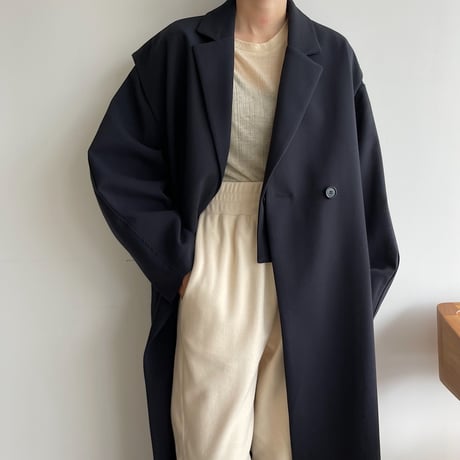 【nokcha original】2set mulch coat/navy_no0231