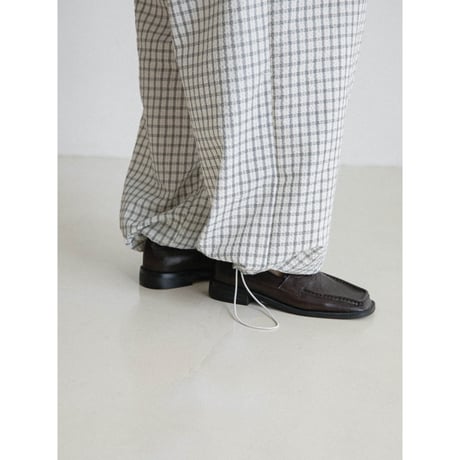 《予約販売》light check tuck pants/2colors_np1243