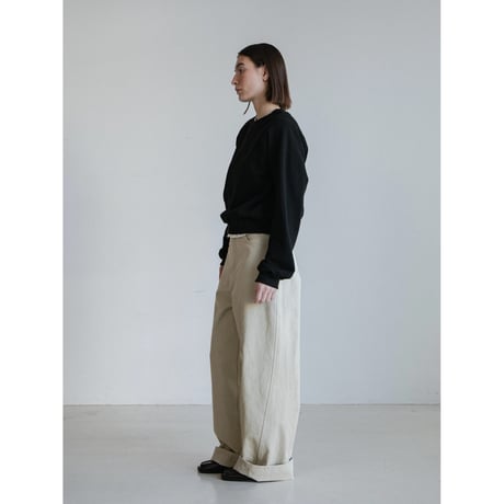 《予約販売》accent cotton wide pants/2colors_np1204