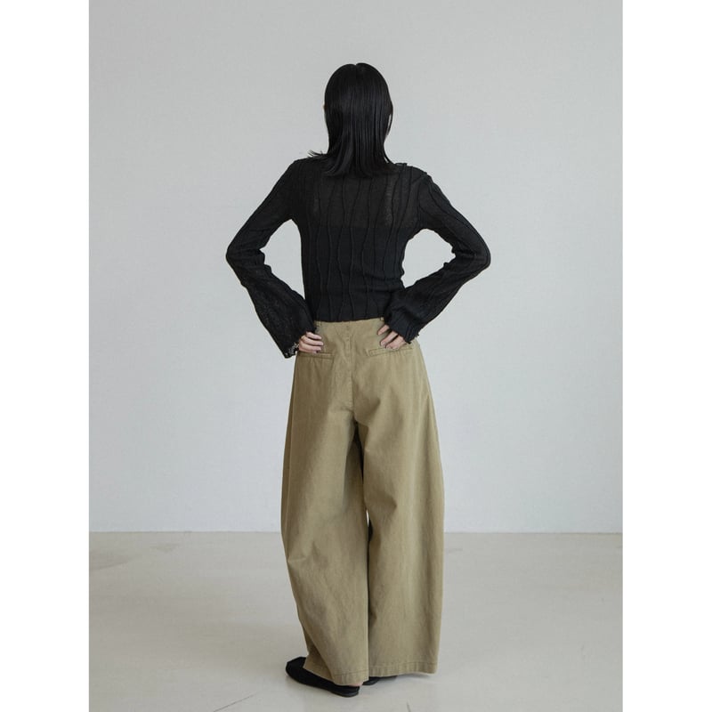 Andequal アンドコール sheer pattern knit ニット sheer pattern knit – andequal